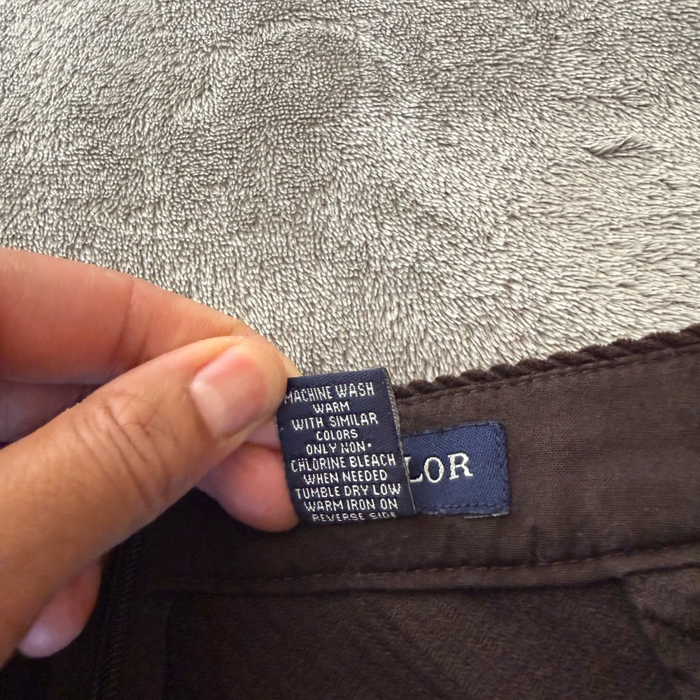 Y2K Ann Taylor Brown Corduroy A-line Skirt Size 6 Minimal Classic Quiet Luxury - Picture 12 of 14
